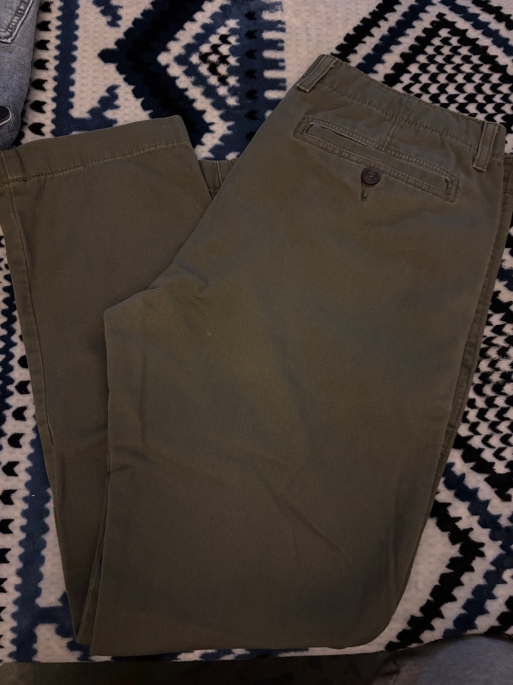 Men's Olive Green Chino Pants